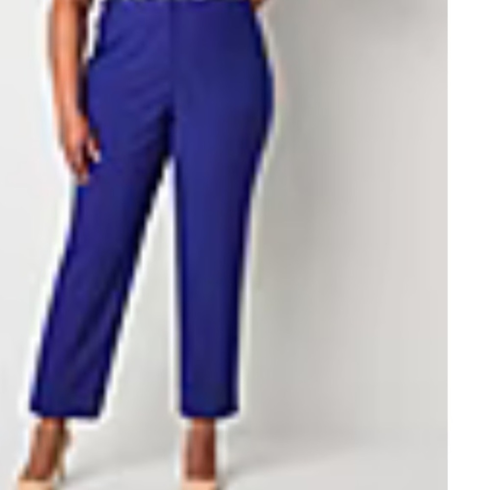 Vibrant Royal Blue Evan Piccone Size 12 Women's Professional Tailored Trousers - Picture 5 of 9